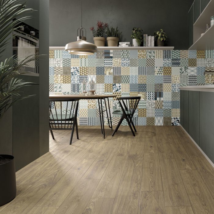 Wood-effect porcelain stoneware Flash Cotto Petrus