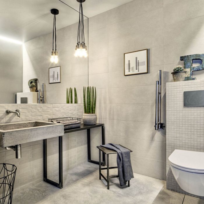 Concrete-effect porcelain stoneware Chalk Marazzi