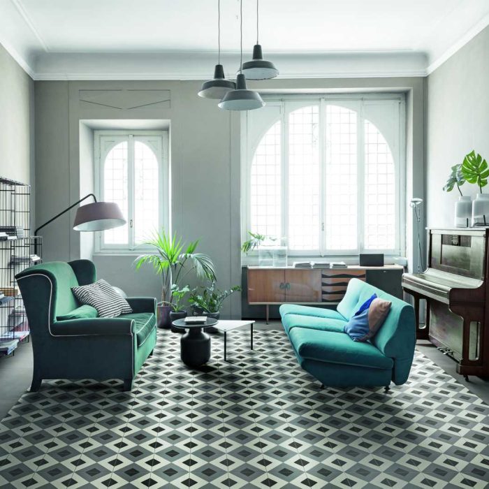 Carrelage en grès cérame effet ciment D_Segni Marazzi