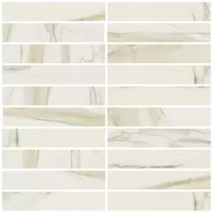 Calacatta Mosaico 3 X15 Gold Matte