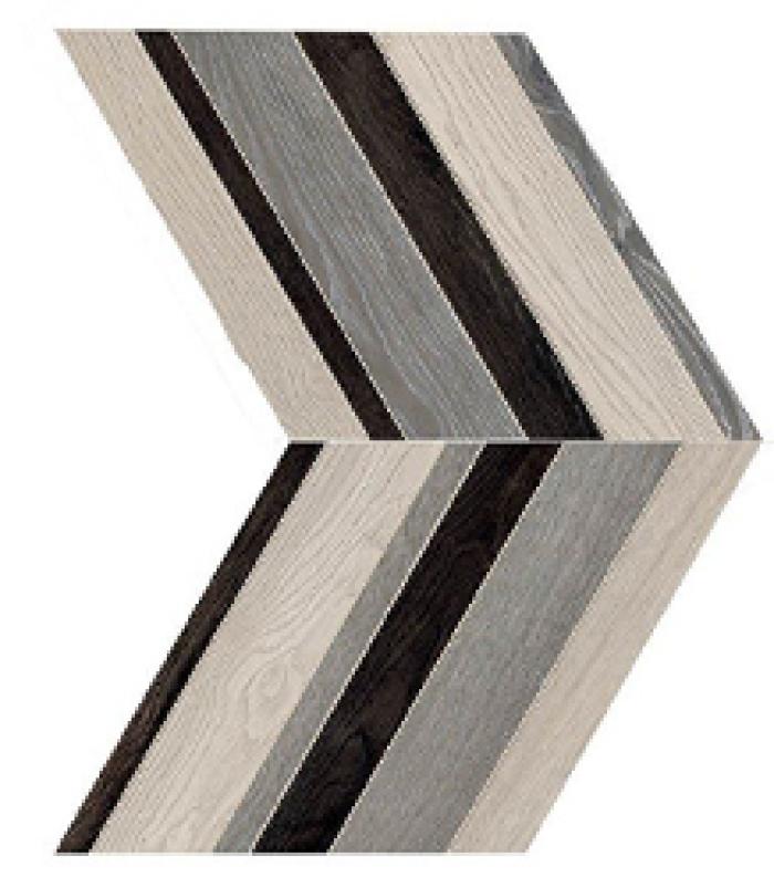 Chevron Multi Grigio Nero Bianco