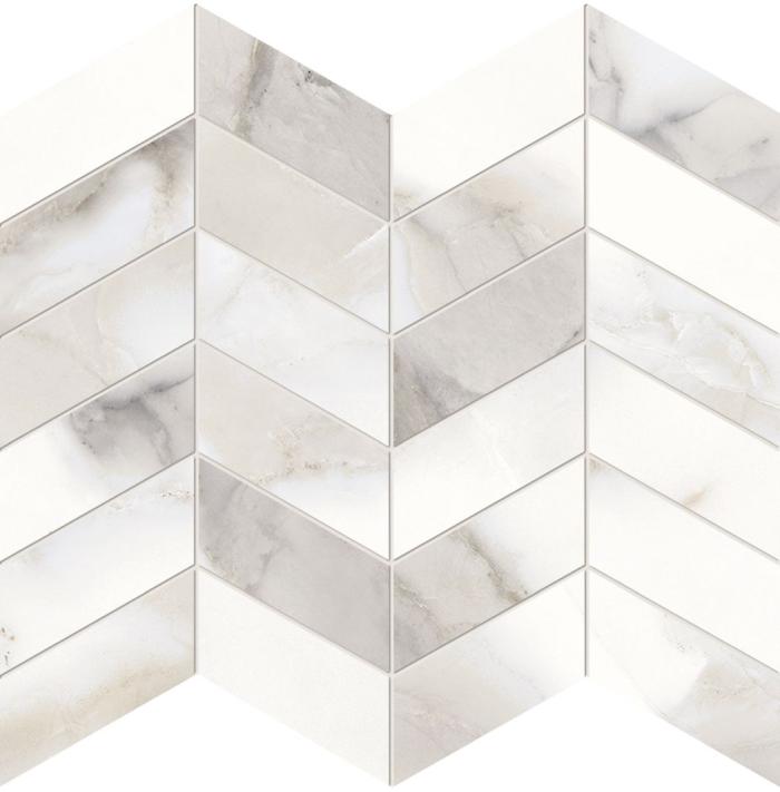 Mosaico Arrows Calacatta Regale