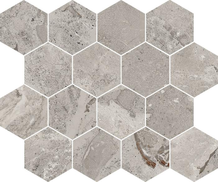 Mosaico Esagona Grey