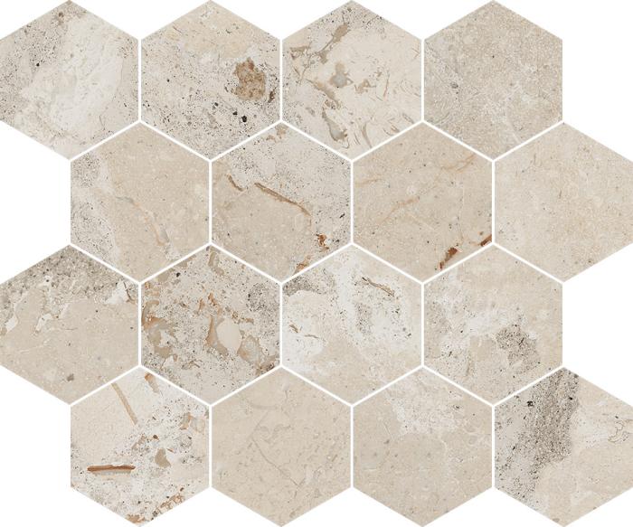 Mosaico Esagona Sand