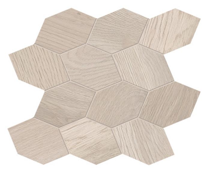 Mosaico Turtle Bianco Sabbiato