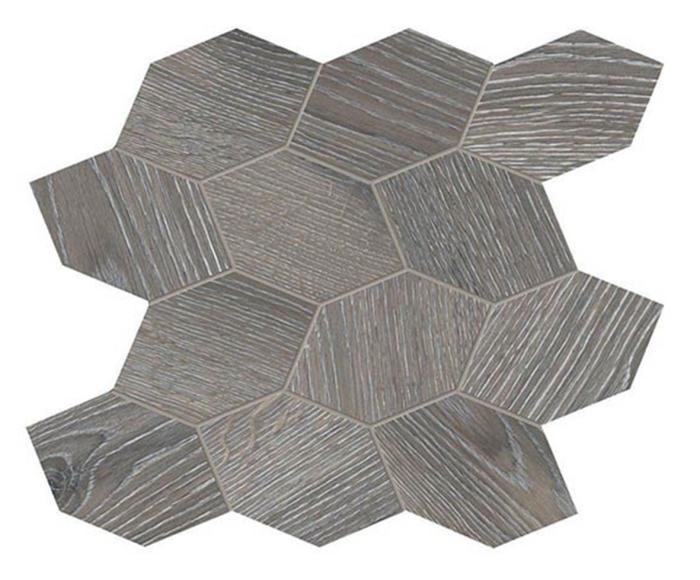 Mosaico Turtle Grigio Spazzolato