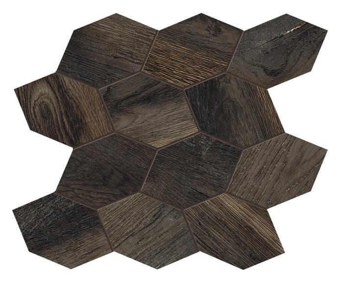 Mosaico Turtle Nero Bruciato