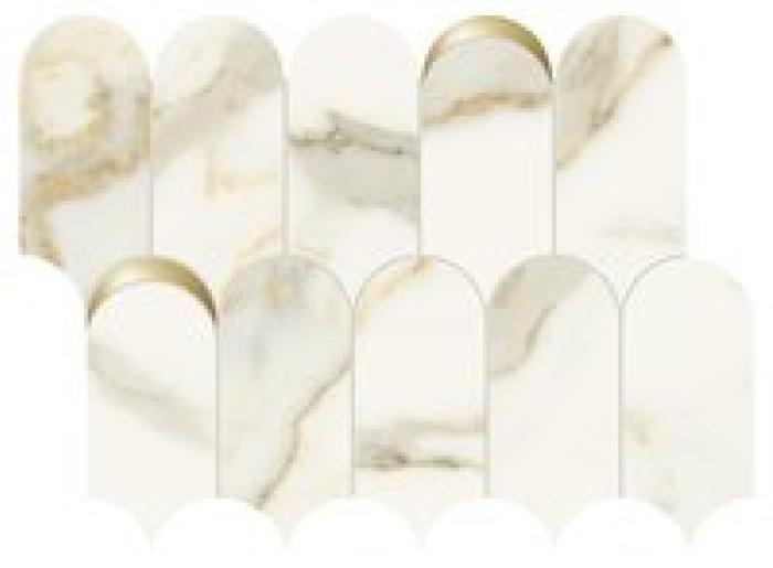 Scultorea Calacatta Oro Fino Tessere Arco Oro