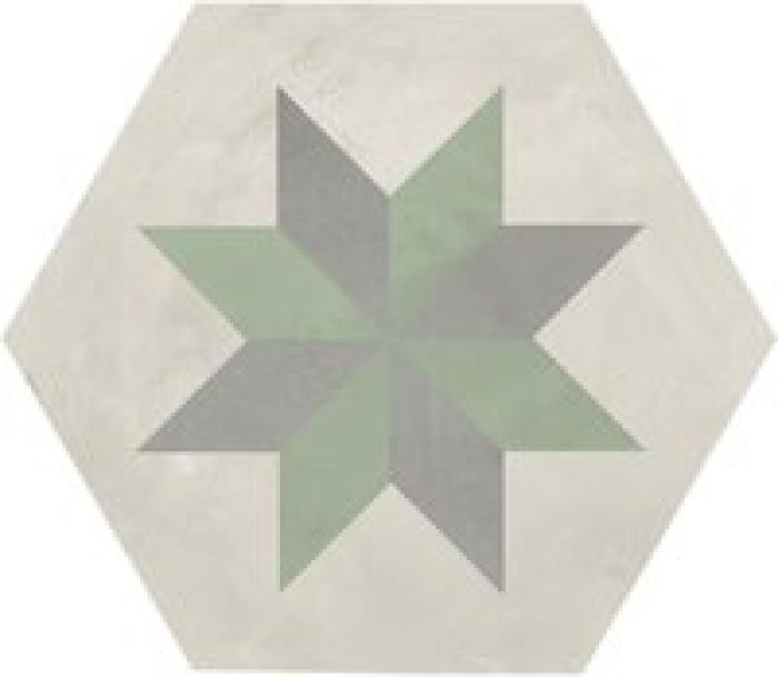 Terra Art Stella Sabbia Menta Esagona