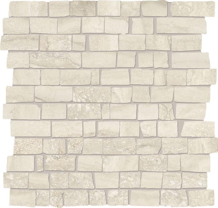Vein Cut Mosaico Mini Block Silver